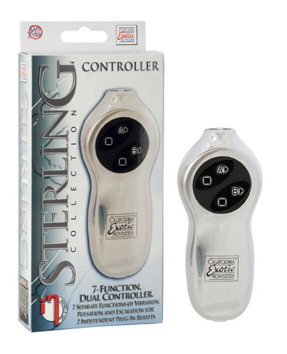 SE1099-22-3 California Exotics Sterling Collection 7 Function Dual Controller