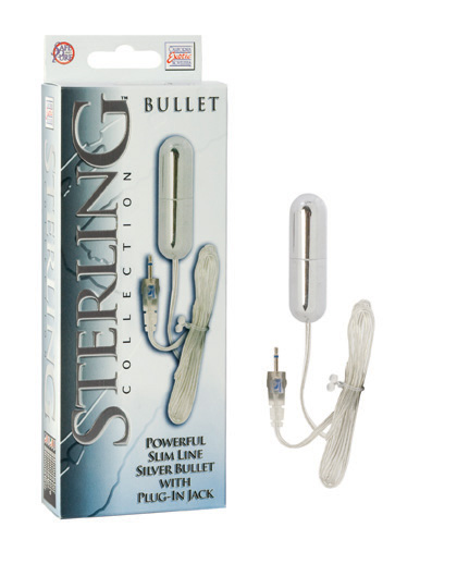 SE1099-33-3 California Exotics Sterling CollectionSlimline Silver Bullet