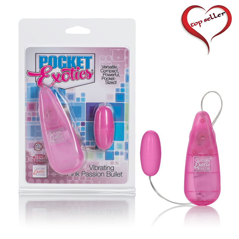 SE1102-04-2 California Exotics Pocket Exotics Pink Passion Bullet