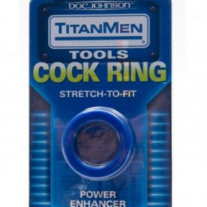 D3503-02 CD Doc Johnson Titanmen Tools Cock Ring Blue