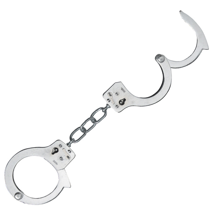 71004 Spartacus Nickel Single Lock Handcuffs BSPL-08G1B