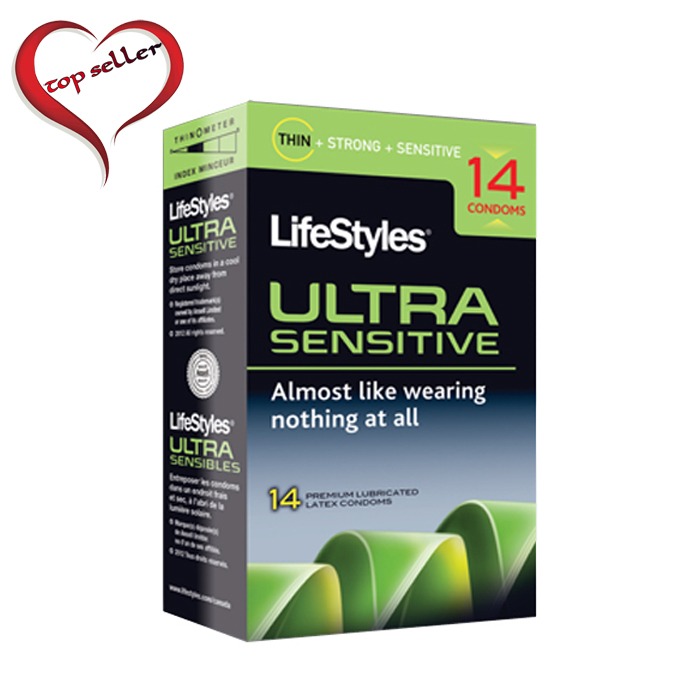 A01714 Lifestyles Condom  Ultra Sensitive 14 Pack