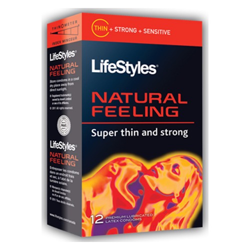 A04712 Lifestyles Condom  Natural Feeling 12 Pack
