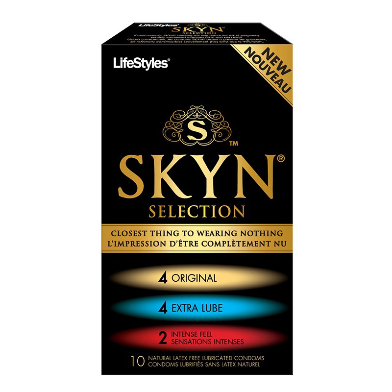 A07110 Lifestyles Condom SKYN Selection 10 Pack