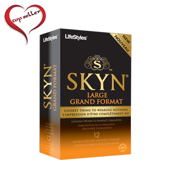 A07412 Lifestyles Condom SKYN Large 12 Pack