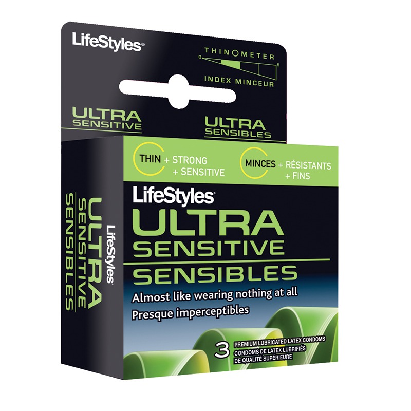 A01703 Lifestyles Condom  Ultra-Sensitive3 Pack