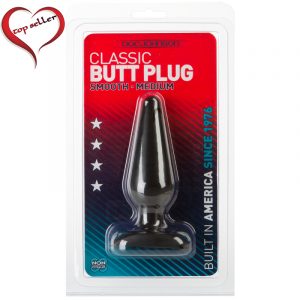 D0244-05 CD Doc Johnson  Butt Plug Medium Black