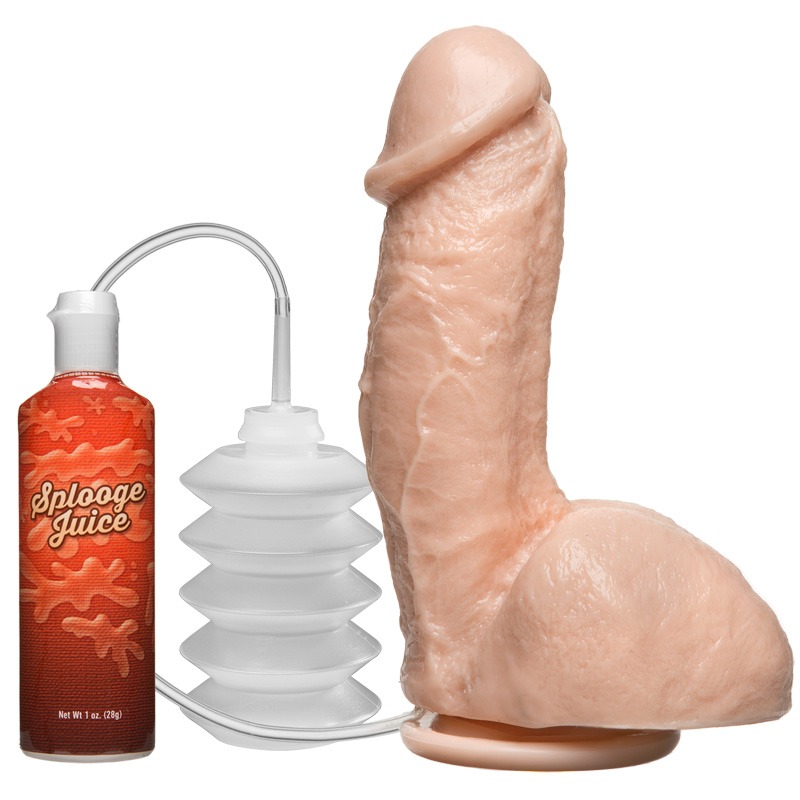 D0274-00 BX Doc Johnson The Amazing Squirting Realistic® Cock White