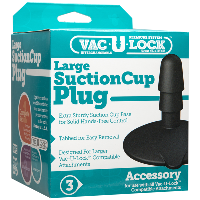 D1010-10 BX Doc Johnson Vac-U-Lock Suction Cup Large Black