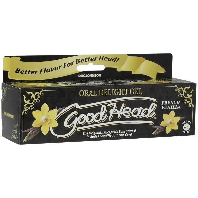 D1360-08 BX Doc Johnson 4 oz. GoodHead™ Oral Delight Gel French Vanilla