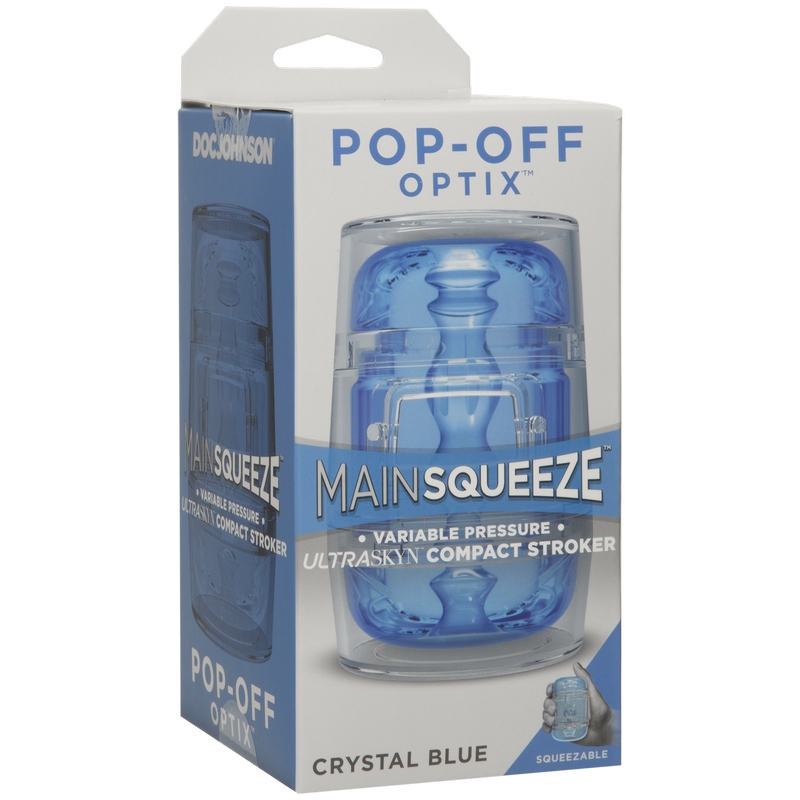 D5203-02 BX Doc Johnson Main Squeeze Pop-Off Crystal Blue