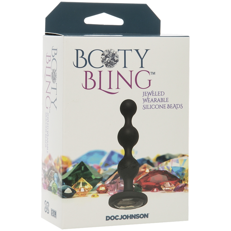 D7017-10 BX Doc Johnson Booty Bling Silicone Beads Silver