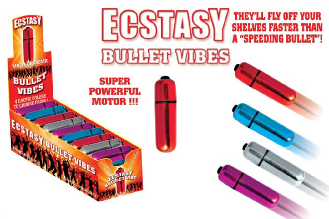 HP2191-D Hott Products Ecstasy Bullet Vibes 36/DISPLAY