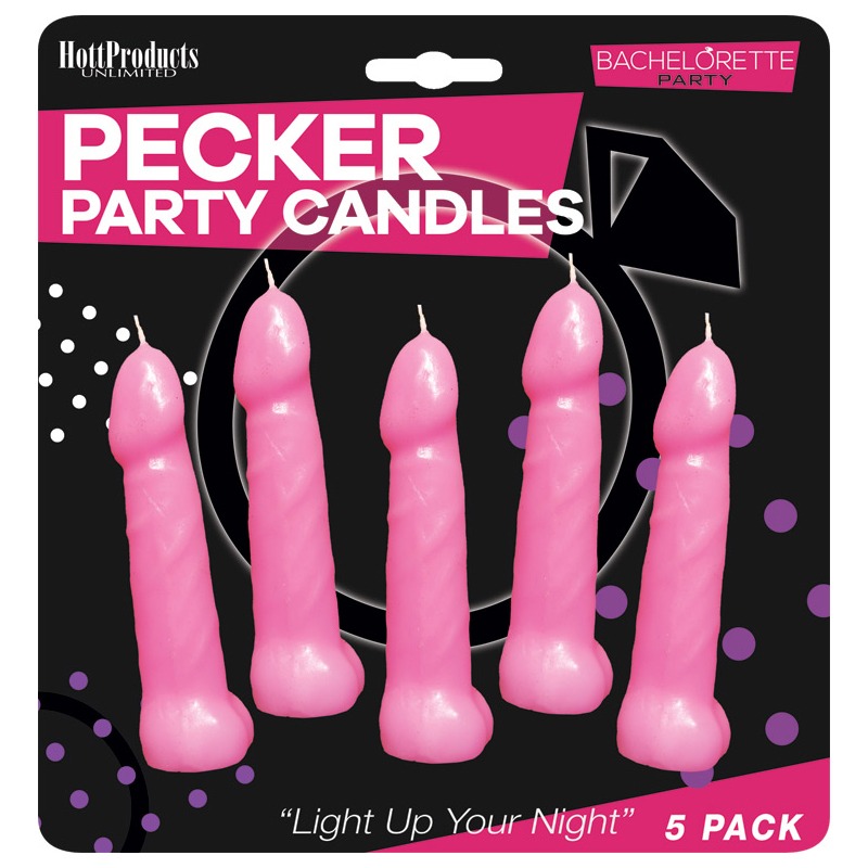 HP3143 Hott Products Bachelorette Party Pink Pecker Candles