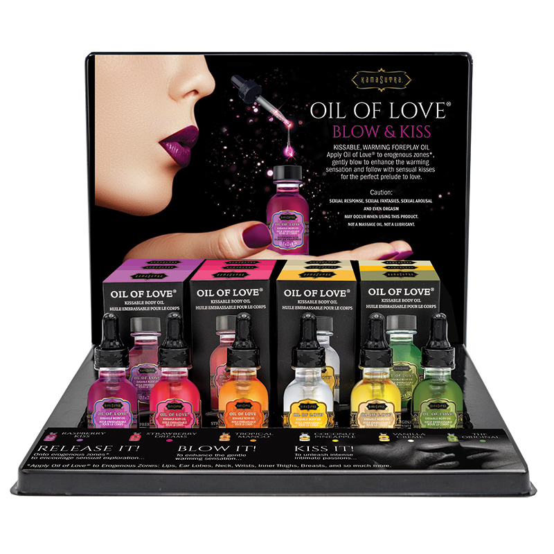 KAM12009 Kama Sutra Oil of Love .75 oz Display of 12 with Testers