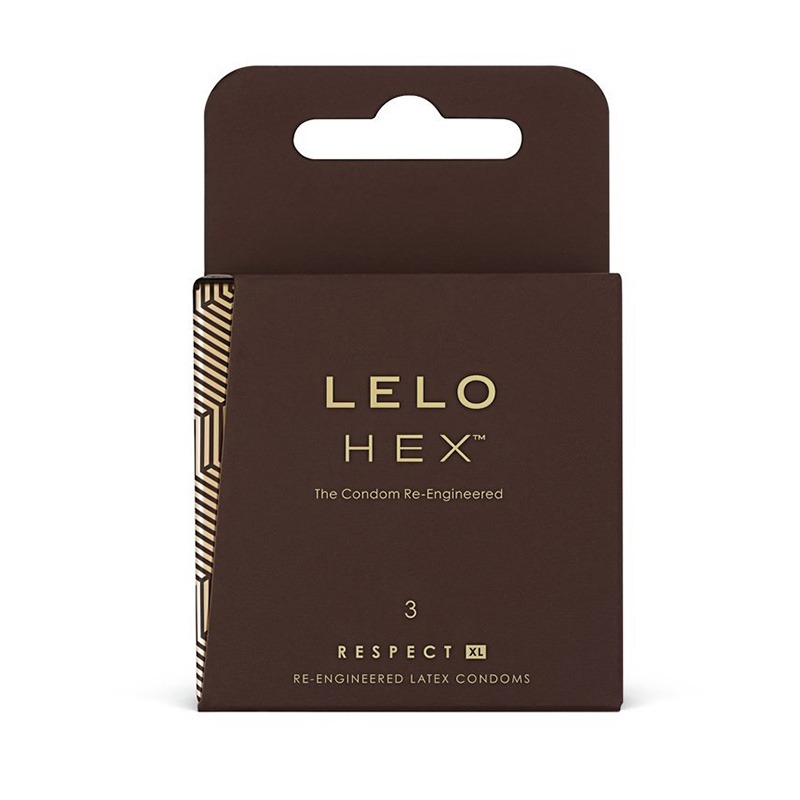 L4979 Lelo Hex Respect XL Condom 3 Pack  NO FURTHER DISCOUNTS APPLY