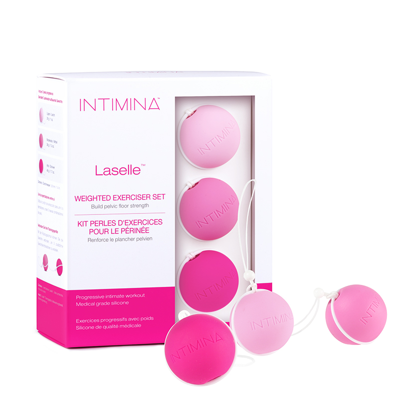 NEW IN5532 Intimina  Laselle Routine Exerciser Set Set of 3 Weighted Ball  NO FURTHER DISCOUNTS APPLY