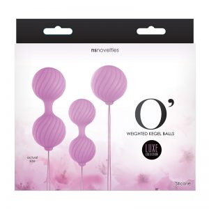 NSN0208-24 NS Novelties Luxe O' Weighted Kegel Balls Pink SALE PRICEDWHILE STOCK LASTS