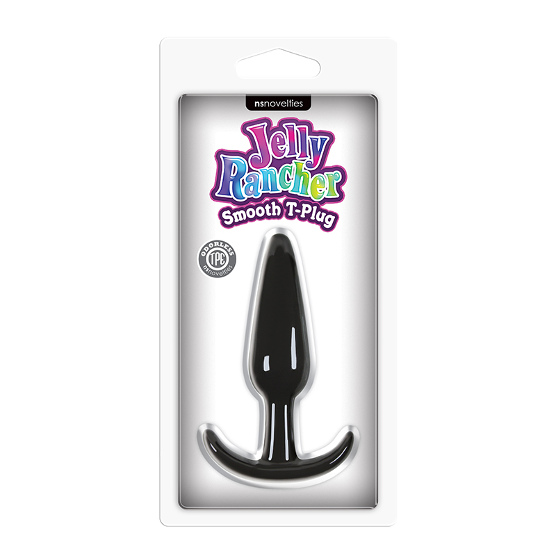 NSN0451-13 NS Novelties Jelly Rancher T-Plug - Smooth Black