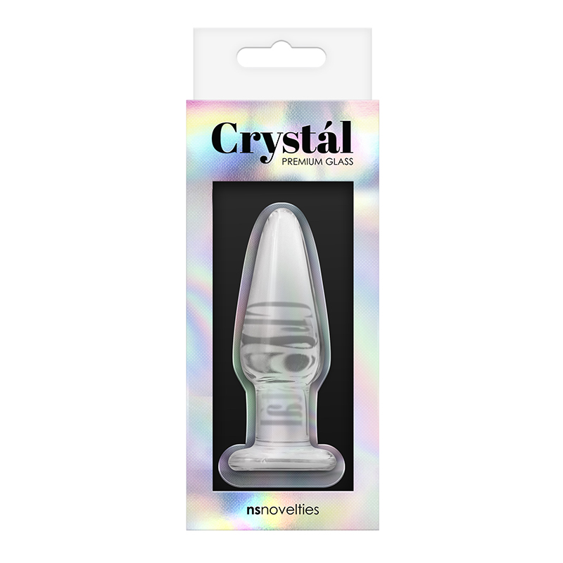 NSN0706-11 NS Novelties Crystal Small Tapered Plug Clear