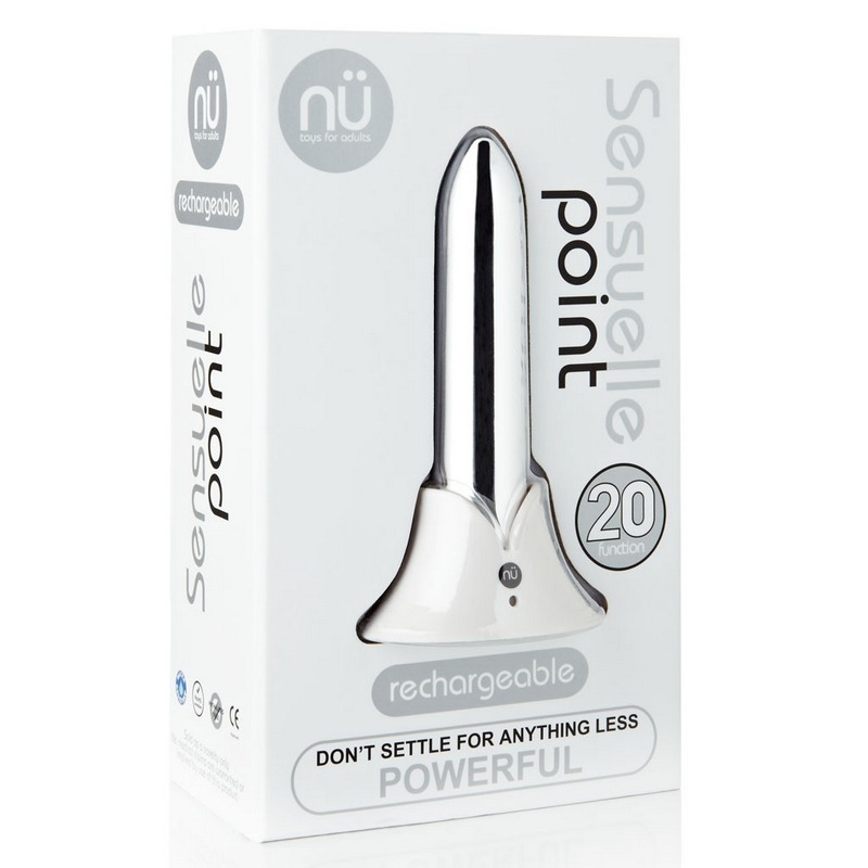 NUW34SI nu SensuellePoint Rechargeable Bullet Silver
