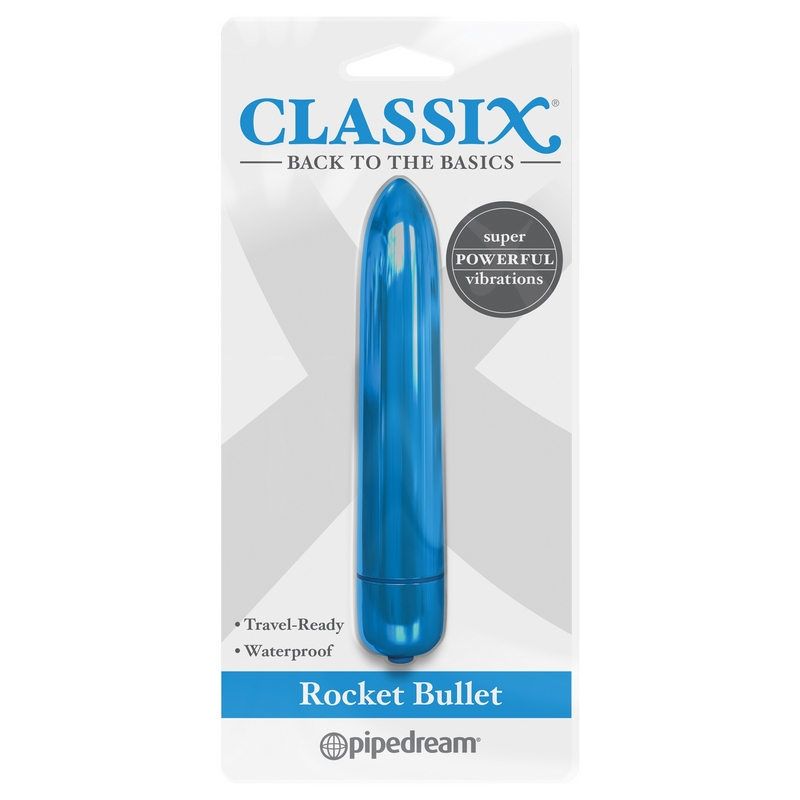 PD1961-14 Pipedream Products Classix Rocket Bullet Blue