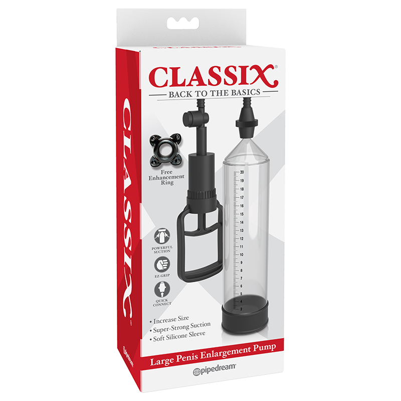PD1971-00  Pipedream Products Classix Large Penis Enlargement Pump