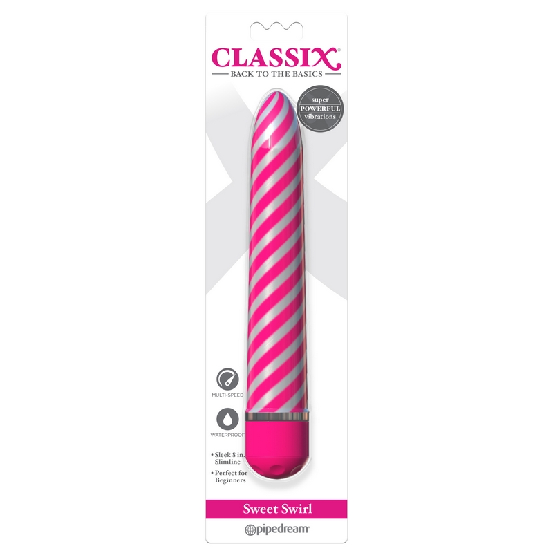 PD1985-11 Pipedream Products  Sweet Swirl Vibrator Pink