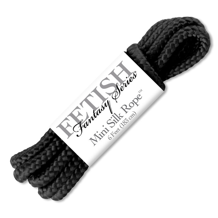 PD3864-23 Pipedream Products Fetish Fantasy Mini Silk Rope Black