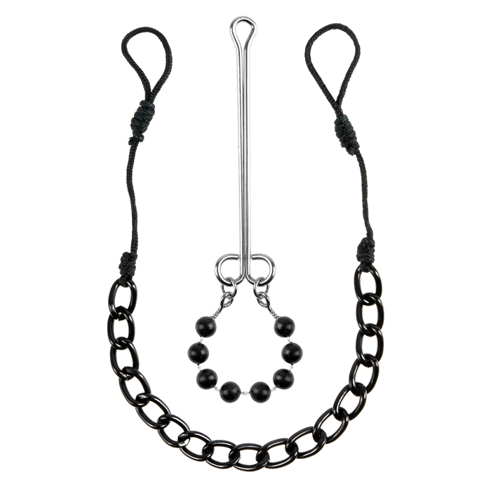 PD4452-23 Pipedream Products Fetish Fantasy Limited Edition Nipple & Clit Jewelry Black