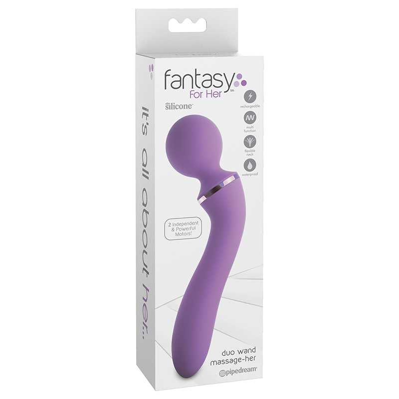 PD4940-12 Pipedream Products Fantasy For Her Duo Wand Massage-Her