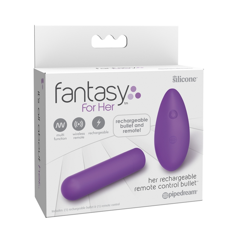 PD4946-12 Pipedream Products  Fantasy For Her Her Rechargeable Remote Control Bullet