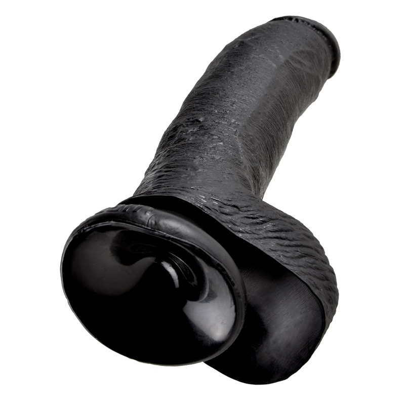PD5508-23 Pipedream Products King Cock  9" Cock with Balls Black