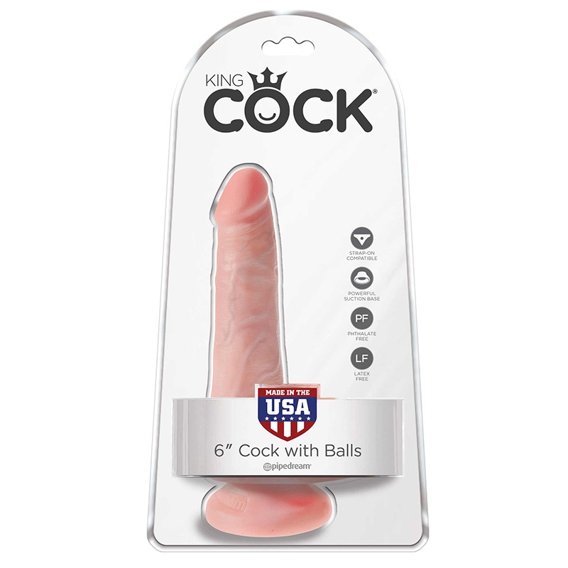 PD5531-21 Pipedream Products King Cock 6” Cock with Balls