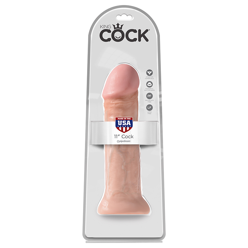 PD5537-21 Pipedream Products King Cock 11” Cock Beige
