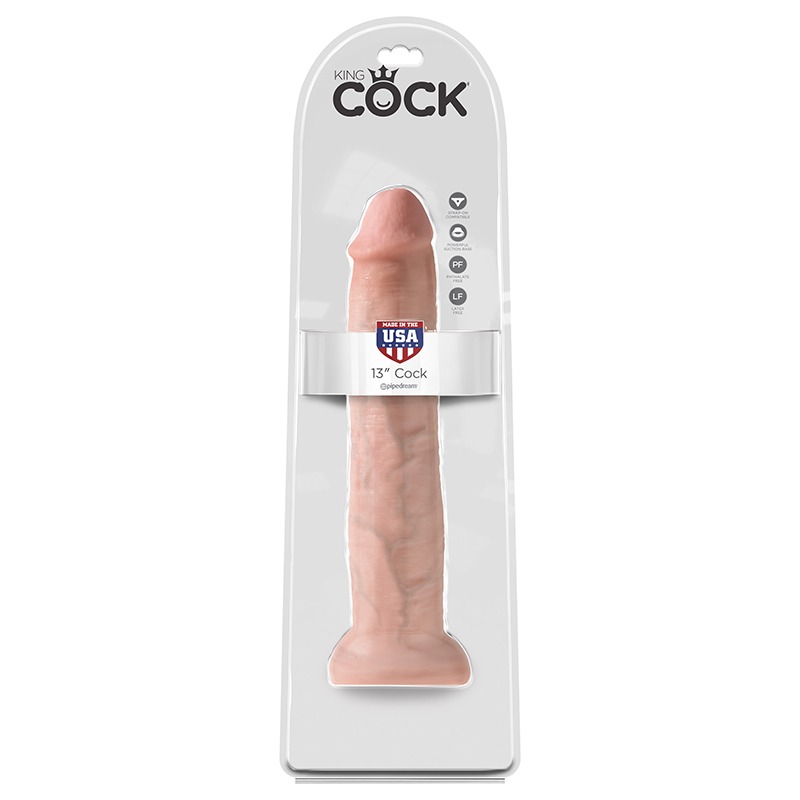 PD5539-21  Pipedream Products King Cock 13” Cock Beige