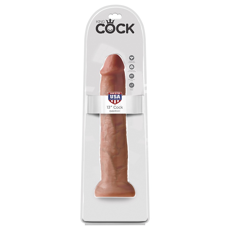 PD5539-22  Pipedream Products King Cock 13” Cock Tan