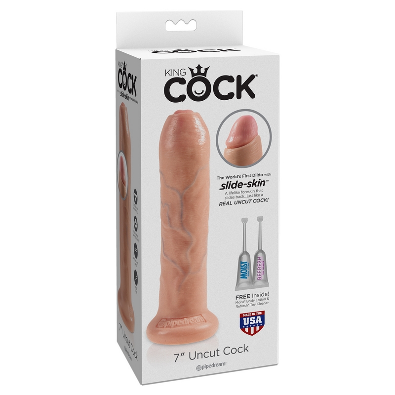 PD5561-21 Pipedream ProductsKing Cock 7” Uncut Beige