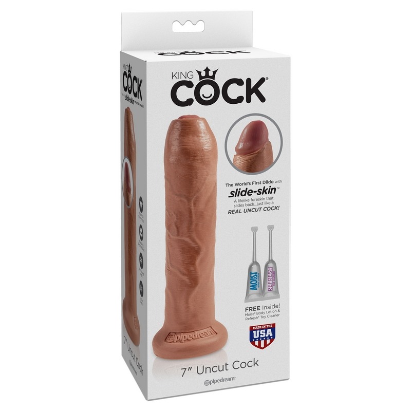 PD5561-22 Pipedream Products King Cock 7” Uncut Tan