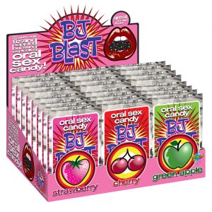 PD7432-99  Pipedream Products BJ Blast Oral Sex CandyCounter Display of 36