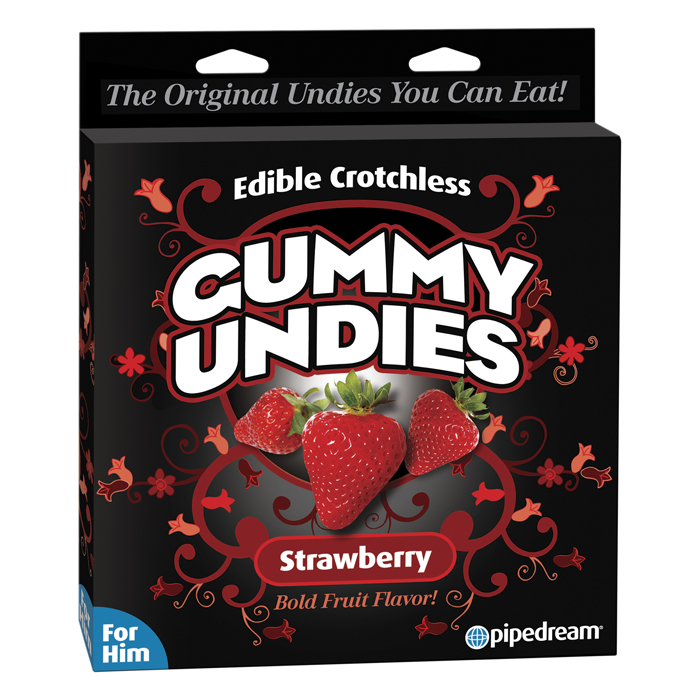 PD7509-60 Pipedream Products  Edible Crotchless Gummy Undies Strawberry