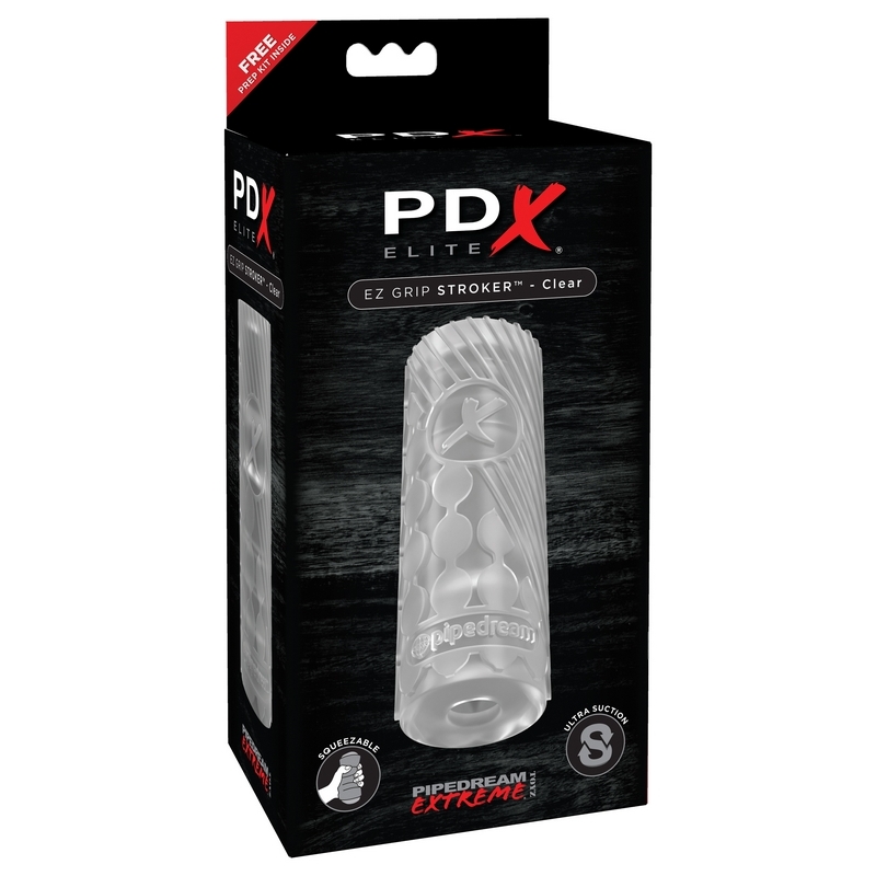 RD514 Pipedream Products PDX Elite EZ Grip Stroker Clear