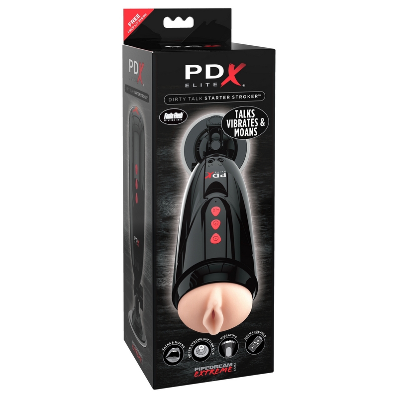 RD524 Pipedream Products PDX Elite Dirty Talk Starter Stroker