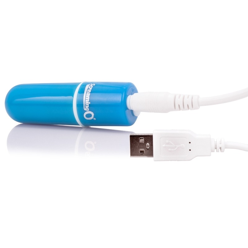 SCAMV-BU110 Screaming O Charged Vooom Rechargeable Bullet Vibe Blue