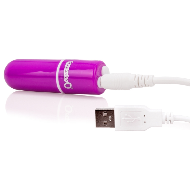 SCAMV-PU110 Screaming O Charged Vooom Rechargeable Bullet Vibe Purple
