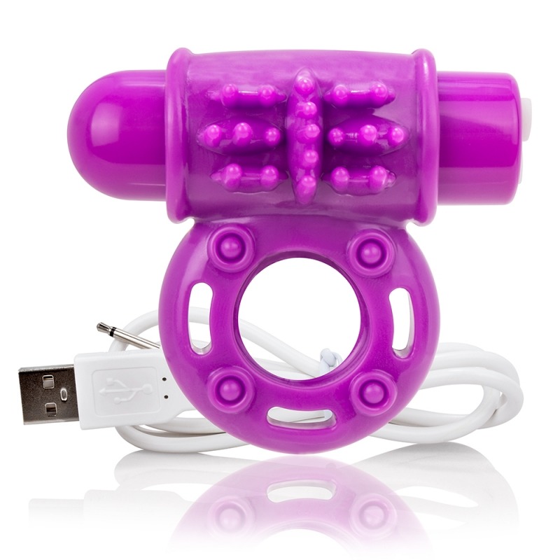 SCAOW-PU110 Screaming O Charged OWow Rechargeable Vibe Ring Purple