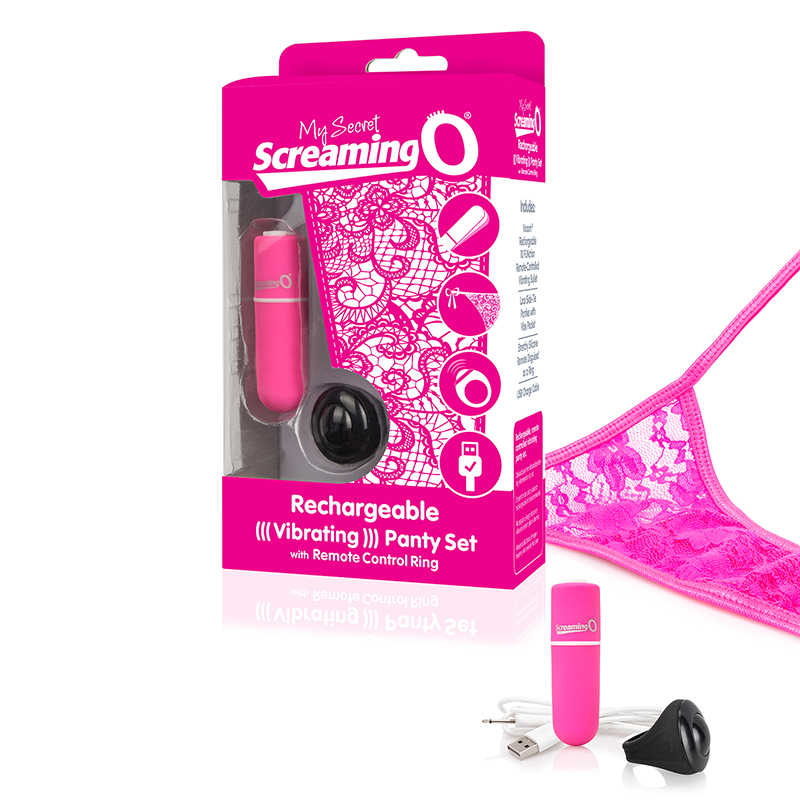 SCAPTY-PK-110 Screaming O My Secret Charged Remote Control Panty Pink