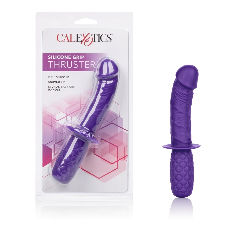 SE0315-10-2 California Exotics  Silicone Grip Thruster Purple