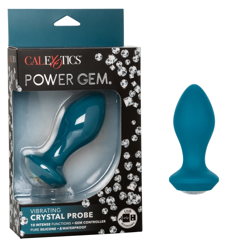 SE0385-16-3 California Exotics  Power Gem Vibrating Crystal Probe Blue