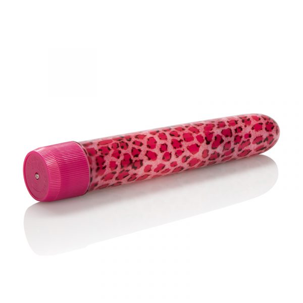 SE0547-20-2  California Exotics 6½” Houston’s Pink Leopard Massager